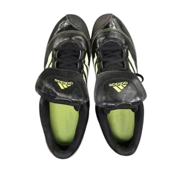 Adidas Shoes Womens 9 Cleats Softball Athletic Sport Active Lace Up Black Green - Picture 10 of 16